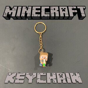 Minecraft Steve Fishing Keychain – Hooked on Adventure